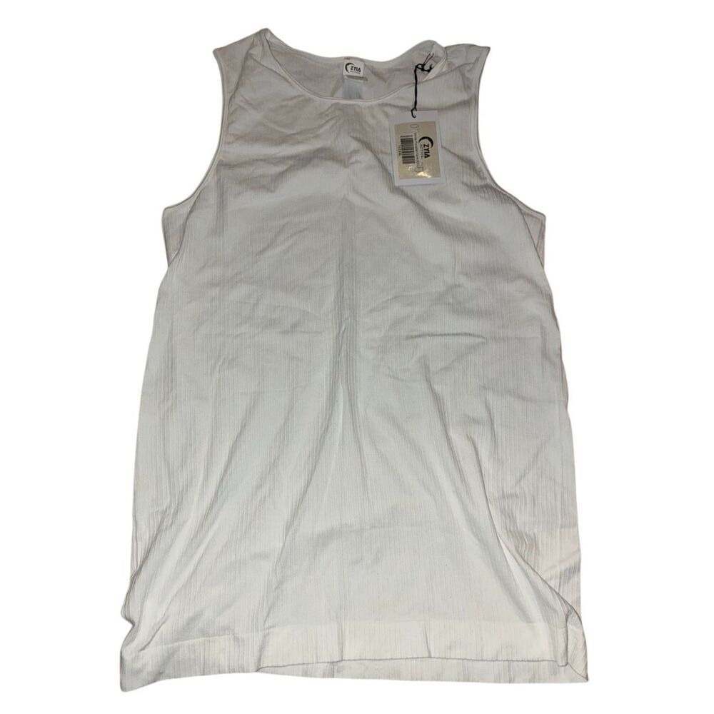 Zyia Active white parallel tank XXL NEW #746